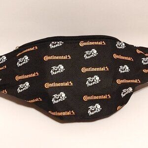 HTF Tour de France Fanny Pack Continental Sponsor Repeating Logo Waist Bag Zip